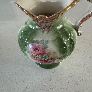 Antique Haynes Baltimore Floral Pitcher (c. 1895-1914) – Art Nouveau Decor